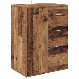 vidaXL Buffet Bois Ancien 59 x 39 x 80 cm Bois d'ingénierie