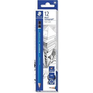 Crayon Papier Mars Lumograph 100 Mine 2 mm Bleu HB x 12 STAEDTLER