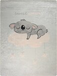 Tapis enfant Dreams 80 x 150 cm - Bleu