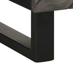 vidaXL Buffet noir 60x33x75 cm bois massif de manguier