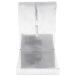 vidaXL Serre-livres 2 Pièces Argent 11x14x17 5 cm Aluminium Scie