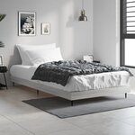 vidaXL Cadre de lit sonoma gris 90x190 cm bois d'ingénierie