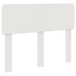 vidaXL Cadre de lit avec tête de lit Blanc 120 x 200 cm Pin massif