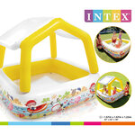 Intex Piscine gonflable avec parasol 157x157x122 cm