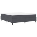 vidaXL Cadre de lit plateforme Gris foncé 180 x 200 cm