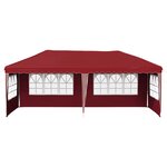 vidaXL Tente de fête pop-up 575 x 289 x 245 cm Bordeaux