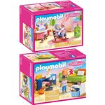 PLAYMOBIL 70209 70210 - Dollhouse – 70209+70210