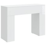 vidaXL Table basse Blanc brillant 102 x 35 x 75 cm Bois d'ingénierie