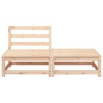 vidaXL Canapé de jardin sans accoudoirs repose-pieds bois pin massif
