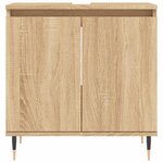 vidaXL Armoire de bain chêne sonoma 58x33x60 cm bois d'ingénierie