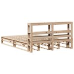 vidaXL Cadre de lit sans matelas 160x200 cm bois massif de pin