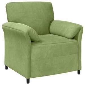 vidaXL Canapé 1 place Vert clair 88 x 83 x 95 cm Velours
