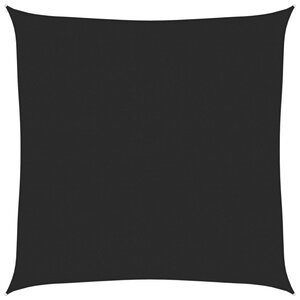 vidaXL Voile d'ombrage 160 g/m² Noir 4x4 m PEHD