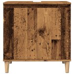 vidaXL Armoire d'évier vieux bois 58x33x60 cm bois d'ingénierie