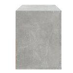 vidaXL Armoire à chaussures Gris béton 80x35x45 cm Bois d'ingénierie