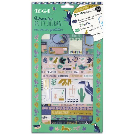 Set Personnalisation Bullet Journal Jungle - Draeger paris