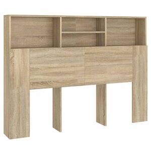 vidaXL Armoire à tête de lit Chêne Sonoma 140x19x103 5 cm