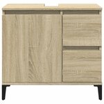 vidaXL Armoire salle de bain chêne sonoma 65x33x60 cm
