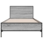 vidaXL Cadre de lit avec tête de lit Sonoma gris 80 x 200 cm