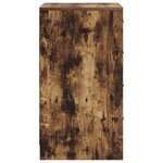 vidaXL Buffet en chêne fumé 40x41x75 cm en bois d'ingénierie