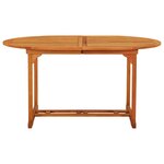 vidaXL Table de jardin 200x100x75 cm Bois d'eucalyptus solide