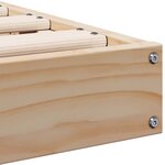 Lit surélevé vidaXL 100x210 cm en bois de pin massif