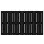 vidaXL Tête de lit murale Noir 159 5x3x90 cm Bois massif de pin
