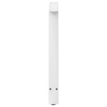 vidaXL Pieds de table à manger en forme de A 2 pièces Blanc 90 x (72-73) cm Acier