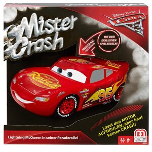 Mattel FFP69 - Mister Crash avec Lightning MC Queen  jeu de société pour enfants
