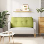 vidaXL Coussin de Dos Vert clair 120 x 24 x 50 cm tissu