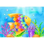 Etui de 12 crayons couleur KINDER-AQUARELL + pinceau FABER-CASTELL