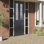 vidaXL Films pour fenêtre 5 Pièces statique dépoli noir PVC