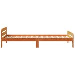 vidaXL Cadre de lit sans matelas cire marron 75x190 cm bois pin massif