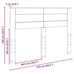 vidaXL Tête de lit Gris béton 160 cm Bois d'ingénierie