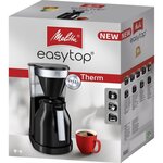 Melitta easy top therm ii 1023-08 - cafetiere filtre 1l - 1050 w - noir