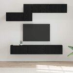 vidaXL Ensemble meuble TV 7 Pièces Chêne noir 60 x 30 x 30 cm