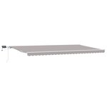 vidaXL Auvent Gris Clair with Gris clair 600 × 300 cm Gris clair
