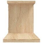 vidaXL Étagère TV murale Chêne Sonoma 125x18x23 cm Bois d’ingénierie
