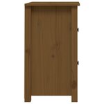 vidaXL Tables de chevet 2 Pièces Marron miel 40x35x61 5 cm Pin solide