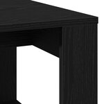 Table basse vidaXL noire en chêne 102x50x35 cm en bois d'ingénierie