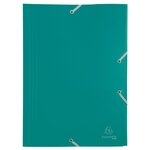 Chemise À Élastique 3 Rabats Polypropylène 4/10e Opaque Eco - A4 - Vert - X 30 - Exacompta