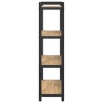 vidaXL Bibliothèque chêne artisanal 80 x 30 x 118 cm Bois d'ingénierie