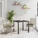 vidaXL Ensemble de salle à manger pour jardin 3 Pièces Gris clair