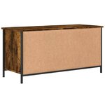 vidaXL Meuble TV Chêne fumé 100x40x50 cm Bois d'ingénierie