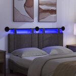 vidaXL Tête de lit suspendue Noir PU antique