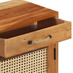 vidaXL Table de chevet 40x30x50 cm Bois de récupération massif