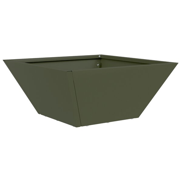 vidaXL Jardinière Bol de Jardin Verte Olive 35x35x15 cm en Acier