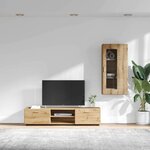 vidaXL Ensemble meuble TV FLORIN Chêne artisanal Bois d'ingénierie