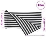 vidaXL Filet brise-vue anthracite et blanc 1 8x10 m PEHD 75 g/m²