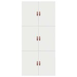 vidaXL Cadre de lit avec rangement Blanc 80 x 200 cm Bois d'ingénierie